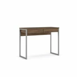Best Sale 😍 Levan Home Modern 2 Drawer Computer Desk In Walnut 🌟 -Cheap Executive Store 2119016 6 L
