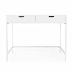 Best reviews of ⭐ Beaumont Lane Metropolitan Living Desk With Drawers In White ❤️ -Cheap Executive Store 2119583 5 L