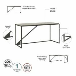 Cheap ⌛ Bush Refinery 62W L Shaped Desk With Drawers In Cottage White - Engineered Wood 🥰 -Cheap Executive Store 2136149 2 L