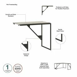 Cheap ⌛ Bush Refinery 62W L Shaped Desk With Drawers In Cottage White - Engineered Wood 🥰 -Cheap Executive Store 2136149 3 L