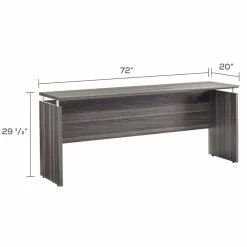 Promo 🔔 Safco Medina 72" Computer Desk In Gray Steel 🌟 -Cheap Executive Store 2138903 18 L