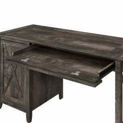 Best reviews of 😀 Bush Key West Computer Desk With Lateral File Cabinet In Dark Gray - Engineered Wood 🥰 -Cheap Executive Store 2171248 4 L