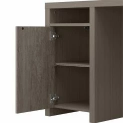 Cheapest ⌛ Bush Bristol L Shaped Computer Desk With Storage In Restored Gray - Engineered Wood ❤️ -Cheap Executive Store 2171319 4 L