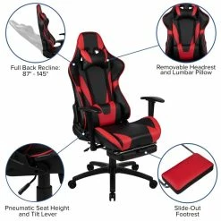 Best reviews of ✔️ Flash Furniture Z-Frame Gaming Desk And Reclining Swivel Chair In Red 💯 -Cheap Executive Store 2183388 14 L