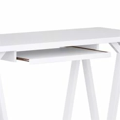Cheap 💯 Atlin Designs 60"W Modern Soild Wood Computer Desk In White ⌛ -Cheap Executive Store 2192601 4 L