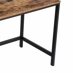 Promo 👏 Benjara 23.6" Contemporary Wood Computer Desk With 2 Shelves In Brown/Black ✨ -Cheap Executive Store 2196504 3 L