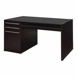Coupon ✨ Benjara 30" Contemporary Wood Connect IT Computer Desk In Brown 😀
