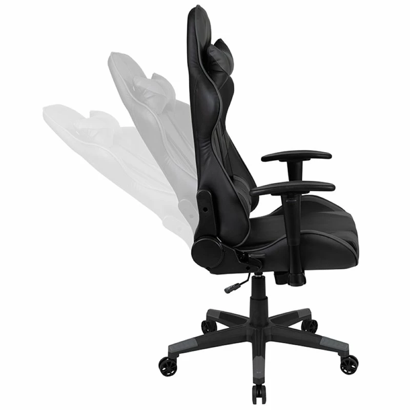 Brand new β Flash Furniture Gaming Desk And Racing Reclining Chair Set In Black And Gray π 6 Brand new β Flash Furniture Gaming Desk And Racing Reclining Chair Set In Black And Gray π - Image 6