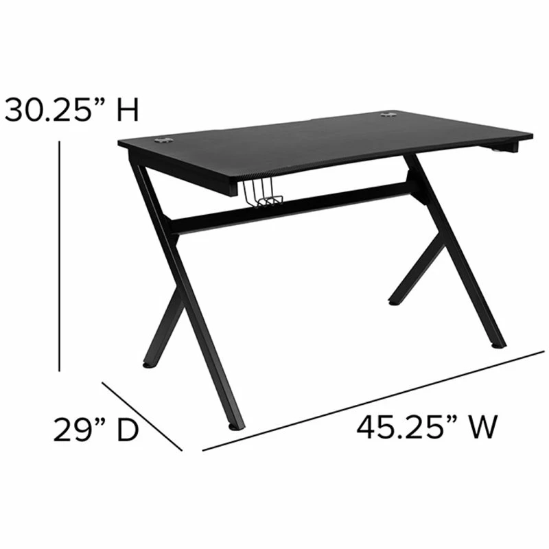 Brand new β Flash Furniture Gaming Desk And Racing Reclining Chair Set In Black And Gray π 11 Brand new β Flash Furniture Gaming Desk And Racing Reclining Chair Set In Black And Gray π - Image 11