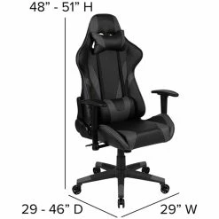 Brand new β Flash Furniture Gaming Desk And Racing Reclining Chair Set In Black And Gray π 23 Brand new β Flash Furniture Gaming Desk And Racing Reclining Chair Set In Black And Gray π -Cheap Executive Store 2205058 20 L