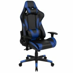Buy 🎉 Flash Furniture Gaming Desk And Racing Reclining Chair Set In Black And Blue 😍 -Cheap Executive Store 2205060 13 L