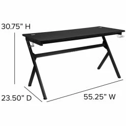 Buy 🎉 Flash Furniture Gaming Desk And Racing Reclining Chair Set In Black And Blue 😍 -Cheap Executive Store 2205060 19 L