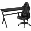 Wholesale 🔥 Flash Furniture Gaming Desk And Racing Reclining Chair Set In Black And Gray ⌛