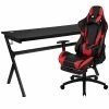Top 10 😍 Flash Furniture Gaming Desk And Racing Reclining Chair Set In Black And Red ❤️