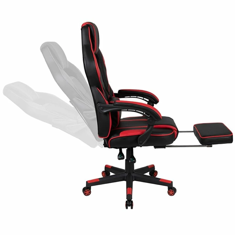 Deals π Flash Furniture Gaming Desk And Racing Reclining Chair Set In Black And Red π 6 Deals π Flash Furniture Gaming Desk And Racing Reclining Chair Set In Black And Red π - Image 6