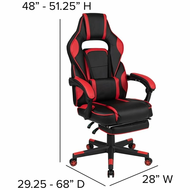 Deals π Flash Furniture Gaming Desk And Racing Reclining Chair Set In Black And Red π 13 Deals π Flash Furniture Gaming Desk And Racing Reclining Chair Set In Black And Red π - Image 13