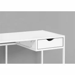 Best reviews of 😍 Monarch 42.25" 1-drawer Wood Computer Desk With Metal Frame In White 🌟 -Cheap Executive Store 2216789 2 L