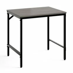 Promo 🧨 Safco Sleek Gray Study Desk With Metal Frame In Sterling Ash 🧨