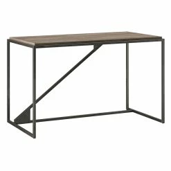 Deals ✔️ Scranton & Co Furniture Refinery 50W Industrial Desk In Rustic Gray 🎁 -Cheap Executive Store 2225947 4 L