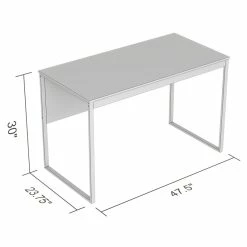 Best deal 🧨 Safdie & Co. 47.25"L Black Metal Computer Desk In Brown Reclaimed Wood 🤩 -Cheap Executive Store 2243848 2 L