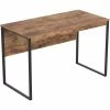 Best deal 🧨 Safdie & Co. 47.25"L Black Metal Computer Desk In Brown Reclaimed Wood 🤩