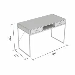 Best Sale 🌟 Safdie & Co. 48"L 2-Drawers 1-Shelf Computer Desk In Dark Brown Reclaimed Wood ❤️ -Cheap Executive Store 2243870 2 L