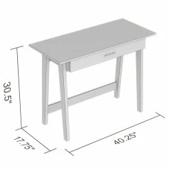 Best reviews of 💯 Safdie & Co. 40"L Computer Desk With 1-Big Drawer In Dark Taupe 🧨 -Cheap Executive Store 2243908 2 L