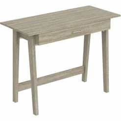 Best reviews of 💯 Safdie & Co. 40"L Computer Desk With 1-Big Drawer In Dark Taupe 🧨