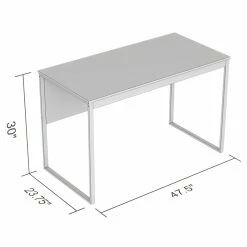 Wholesale ✔️ Safdie & Co. 47.25"L Black Metal Computer Desk In Dark Taupe 🥰 -Cheap Executive Store 2243913 2 L