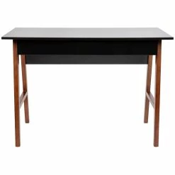 Best Sale 👏 Flash Furniture Wooden Computer Desk In Black And Walnut ❤️ -Cheap Executive Store 2283408 11 L