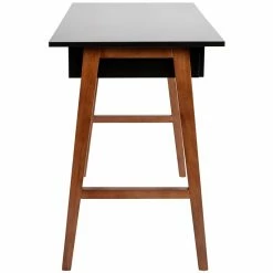Best Sale 👏 Flash Furniture Wooden Computer Desk In Black And Walnut ❤️ -Cheap Executive Store 2283408 13 L