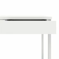 Best deal 🥰 Pemberly Row Engineered Wood 49" Writing Desk With 3-Drawers In White 🤩 -Cheap Executive Store 2295415 5 L