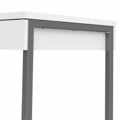 Best deal 🥰 Pemberly Row Engineered Wood 49" Writing Desk With 3-Drawers In White 🤩 -Cheap Executive Store 2295415 7 L