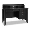 Discount 😍 Costway Contemporary MDF Computer Desk With 3 Side Drawers In Black Finish 🌟