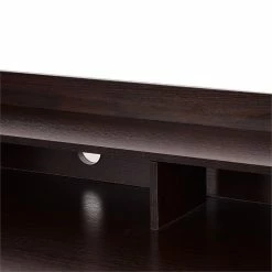 New 💯 Costway Contemporary MDF Computer Desk With 3 Side Drawers In Brown 🌟 -Cheap Executive Store 2301538 3 L