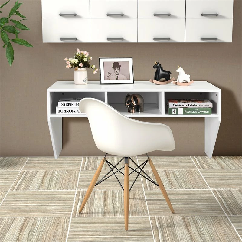 Brand new ❤️ Costway Contemporary MDF Wall Mounted Floating Computer Desk In White 😍 7 Brand new ❤️ Costway Contemporary MDF Wall Mounted Floating Computer Desk In White 😍 - Image 7