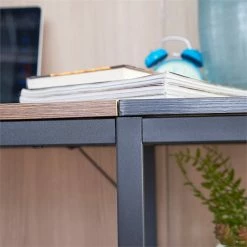 Hot Sale 🥰 Better Home Products Howdy Home Office 47 Inch Computer Desk With Shelves Brown 😍 -Cheap Executive Store 2318783 18 L