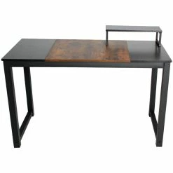 Hot Sale 🧨 Better Home Products Emma 47.5" Metal Computer Desk With Splice Board In Brown ⌛ -Cheap Executive Store 2318784 4 L