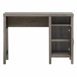 Budget 👍 Costway Contemporary Wood Computer Desk With Storage Cabinet In Oak 😉 -Cheap Executive Store 2326218 3 L