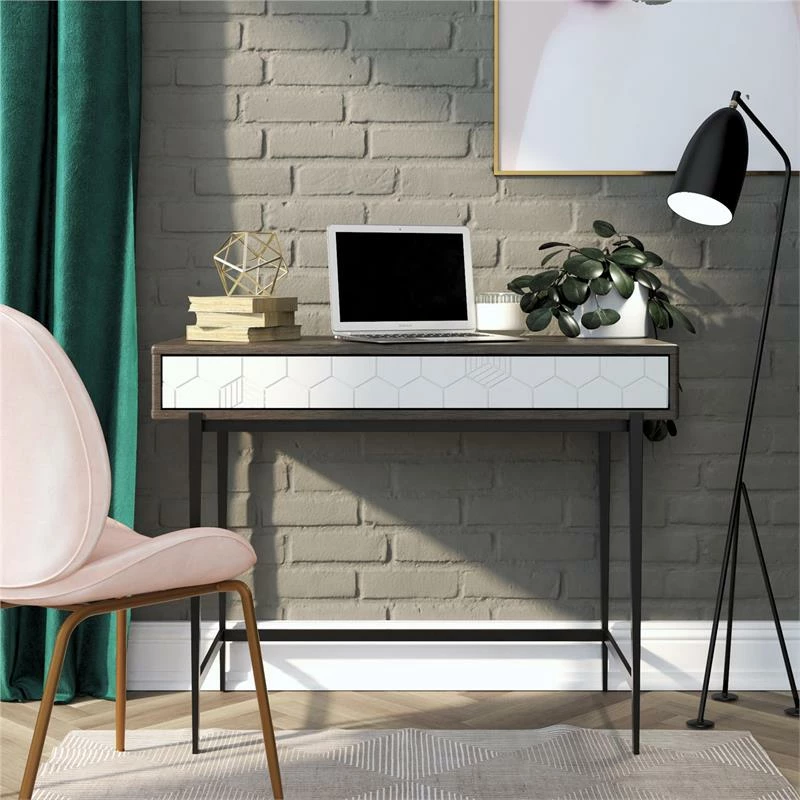 Promo 👍 Ameriwood Home CosmoLiving By Cosmopolitan Olivia Computer Desk In Gray Oak ⭐ 2 Promo 👍 Ameriwood Home CosmoLiving By Cosmopolitan Olivia Computer Desk In Gray Oak ⭐ - Image 2