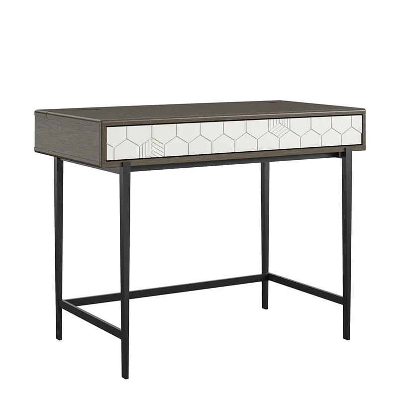 Promo 👍 Ameriwood Home CosmoLiving By Cosmopolitan Olivia Computer Desk In Gray Oak ⭐ 5 Promo 👍 Ameriwood Home CosmoLiving By Cosmopolitan Olivia Computer Desk In Gray Oak ⭐ - Image 5