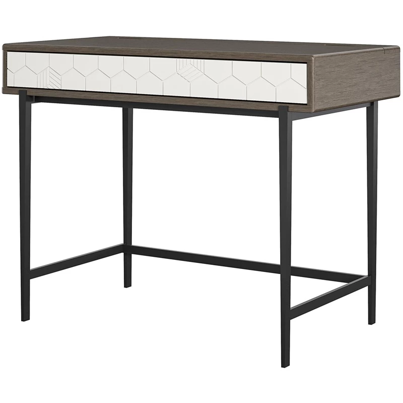 Promo 👍 Ameriwood Home CosmoLiving By Cosmopolitan Olivia Computer Desk In Gray Oak ⭐ 1 Promo 👍 Ameriwood Home CosmoLiving By Cosmopolitan Olivia Computer Desk In Gray Oak ⭐