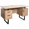Cheapest ✔️ Techni Mobili Modern Wooden Computer Desk With Storage In Walnut 👏