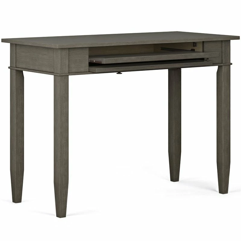 Wholesale 🔔 Allora Solid Wood Home Office Desk In Farmhouse Gray 😀 3 Wholesale 🔔 Allora Solid Wood Home Office Desk In Farmhouse Gray 😀 - Image 3