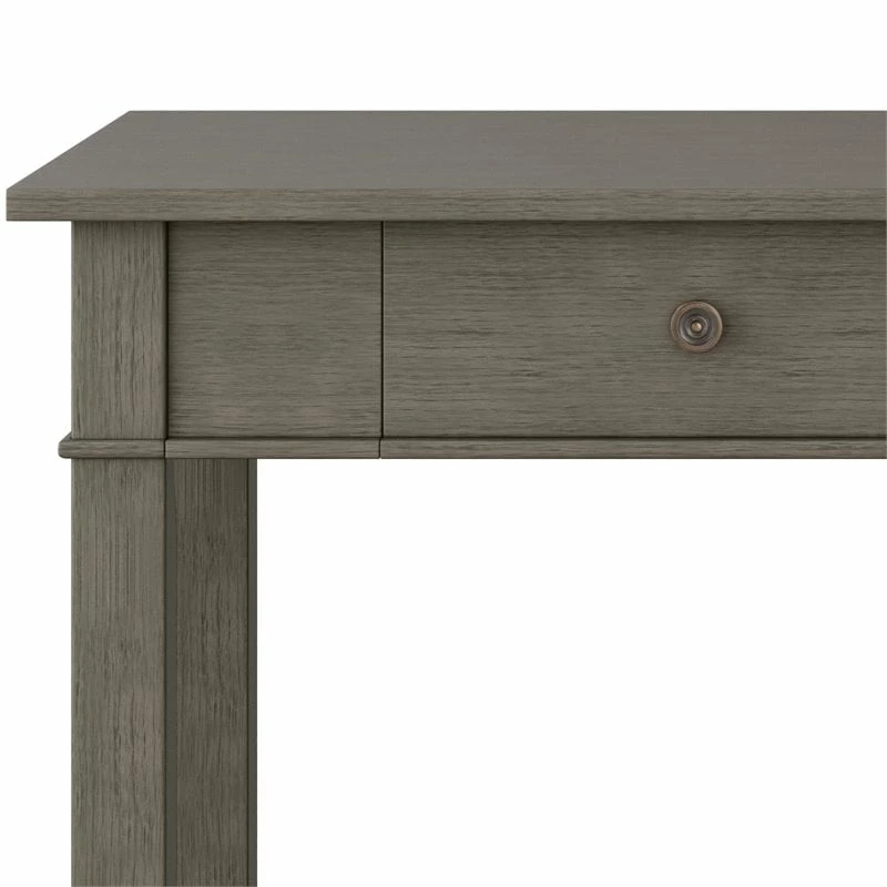 Wholesale 🔔 Allora Solid Wood Home Office Desk In Farmhouse Gray 😀 4 Wholesale 🔔 Allora Solid Wood Home Office Desk In Farmhouse Gray 😀 - Image 4