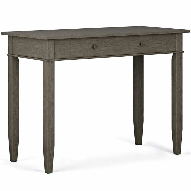 Wholesale 🔔 Allora Solid Wood Home Office Desk In Farmhouse Gray 😀 1 Wholesale 🔔 Allora Solid Wood Home Office Desk In Farmhouse Gray 😀