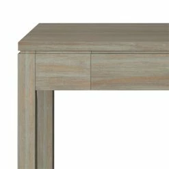 Cheap 💯 Allora 42"W Contemporary Solid Wood Home Office Desk In Distressed Gray ⌛ -Cheap Executive Store 2396138 3 L