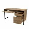 Best Sale ❤️ Inval America Inval 2-Drawer Computer Desk With Open Storage In Brown Amaretto 🧨