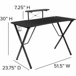 Best reviews of 😉 Bowery Hill 2 Piece Gaming Desk Set In Black And Camouflage 😀 -Cheap Executive Store 2405094 15 L