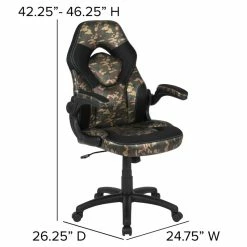 Best reviews of 😉 Bowery Hill 2 Piece Gaming Desk Set In Black And Camouflage 😀 -Cheap Executive Store 2405094 16 L
